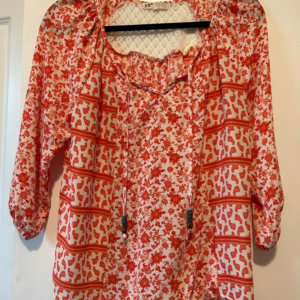 Womens Peasant dress shirt size Med